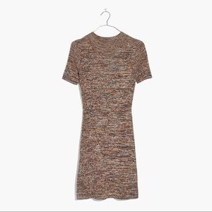Madewell Marled Shortsleeved Sweater Dress